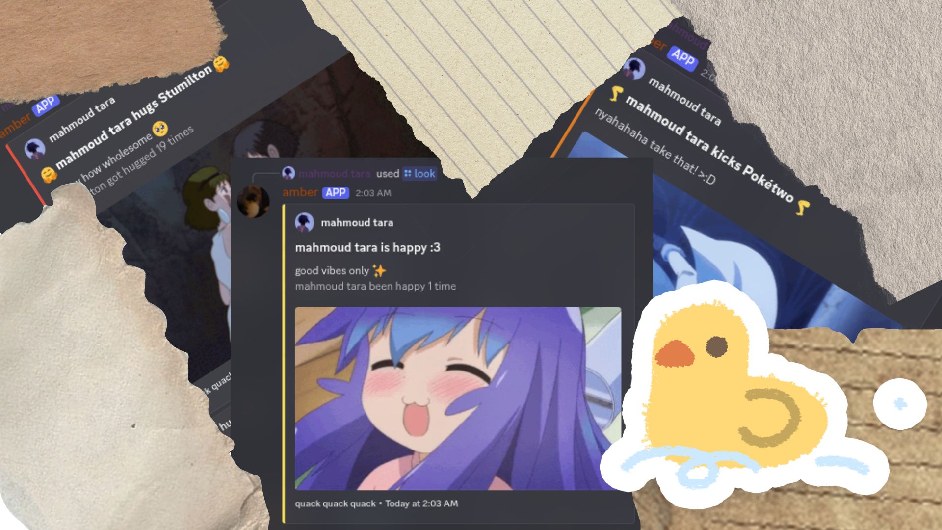 Anime commands screenshot
